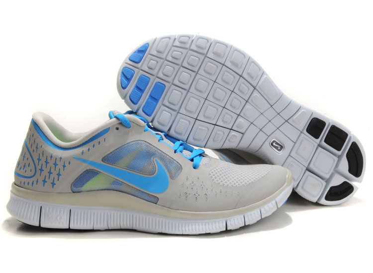 Hot Nike Free5.0 Men Shoes Dodgerblue/Gray